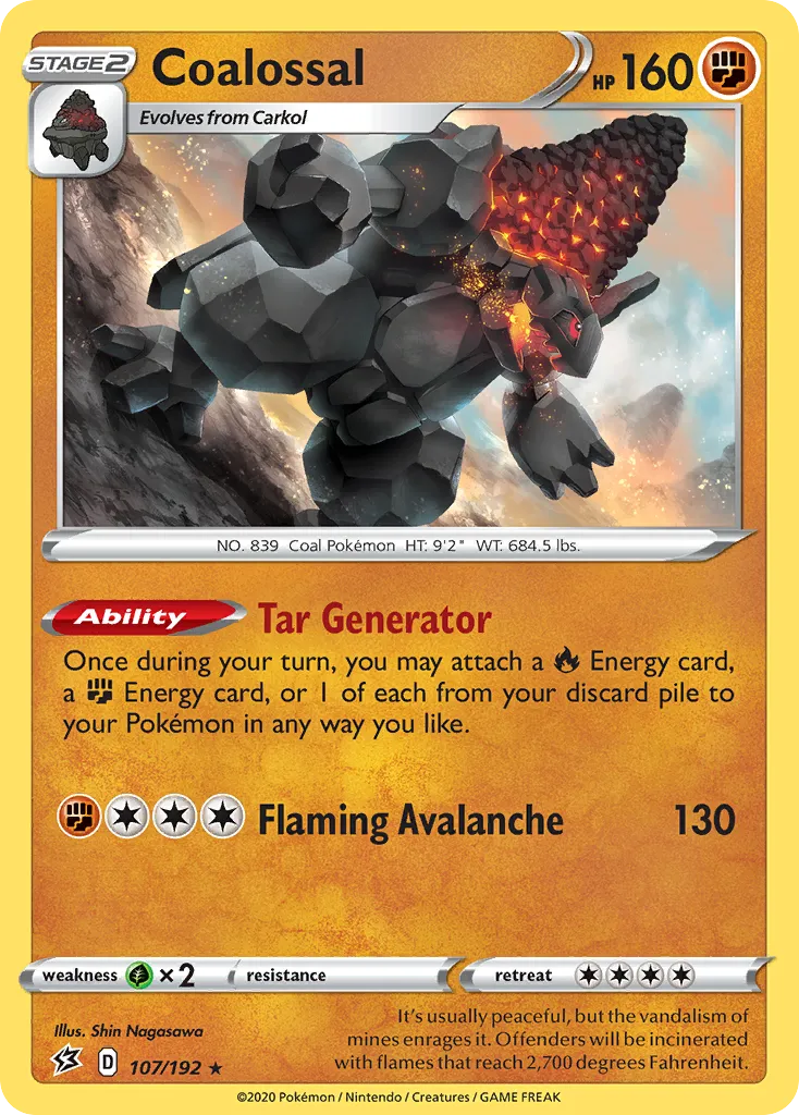 Coalossal — SWSH02: Rebel Clash — Pokémon