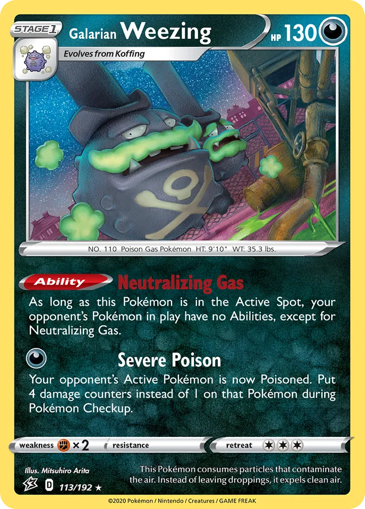 Galarian Weezing — SWSH02: Rebel Clash — Pokemon