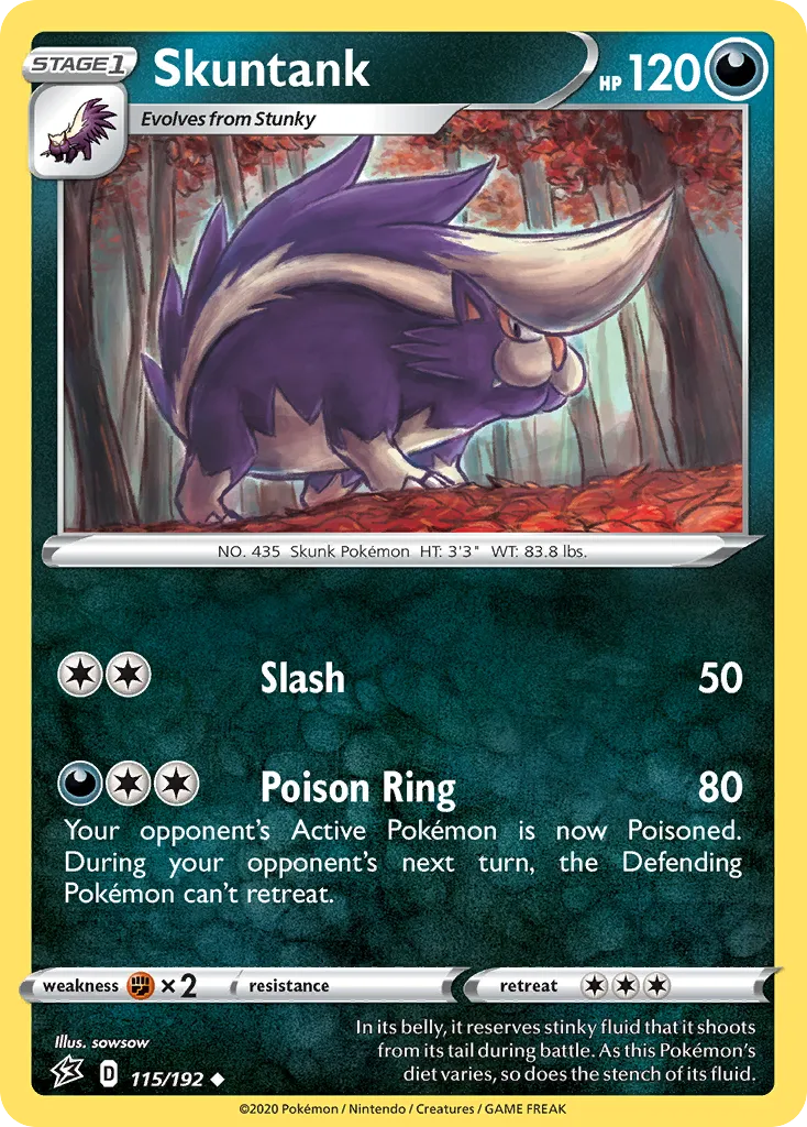 Skuntank — SWSH02: Rebel Clash — Pokemon