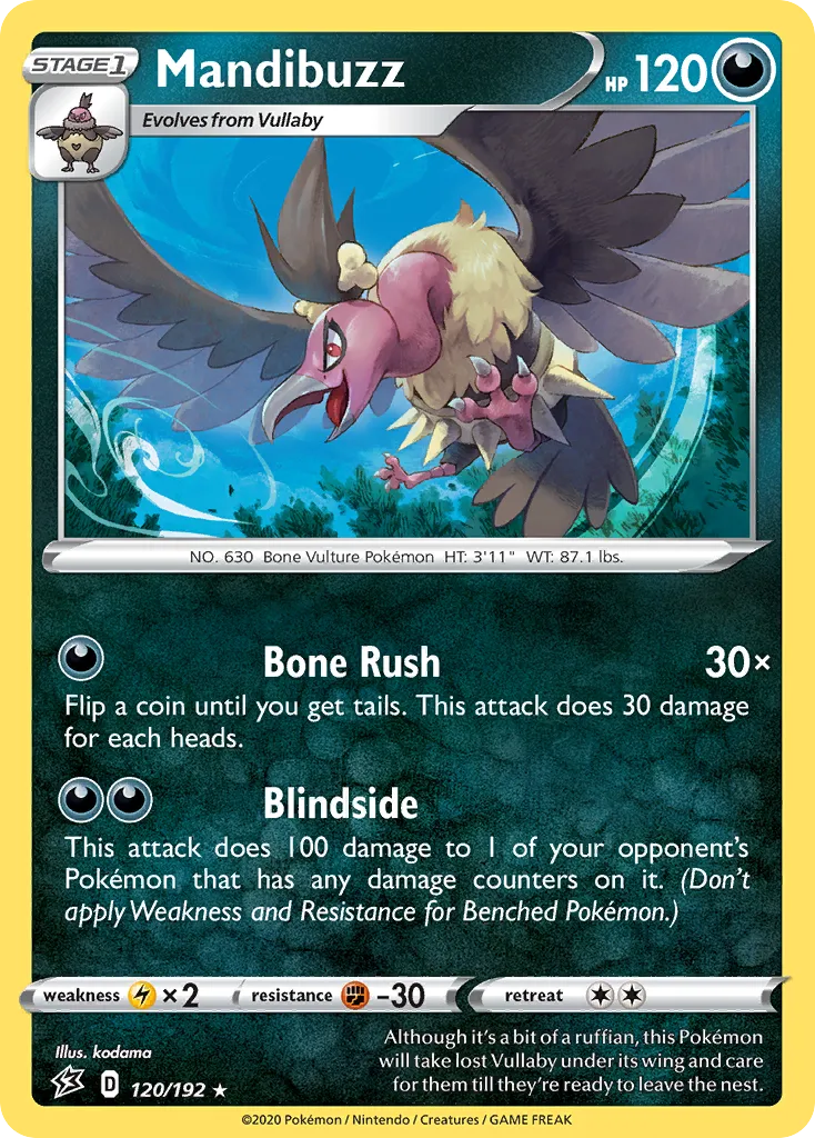 Mandibuzz — SWSH02: Rebel Clash — Pokemon