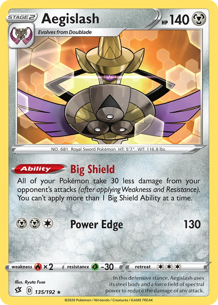 Aegislash — SWSH02: Rebel Clash — Pokémon