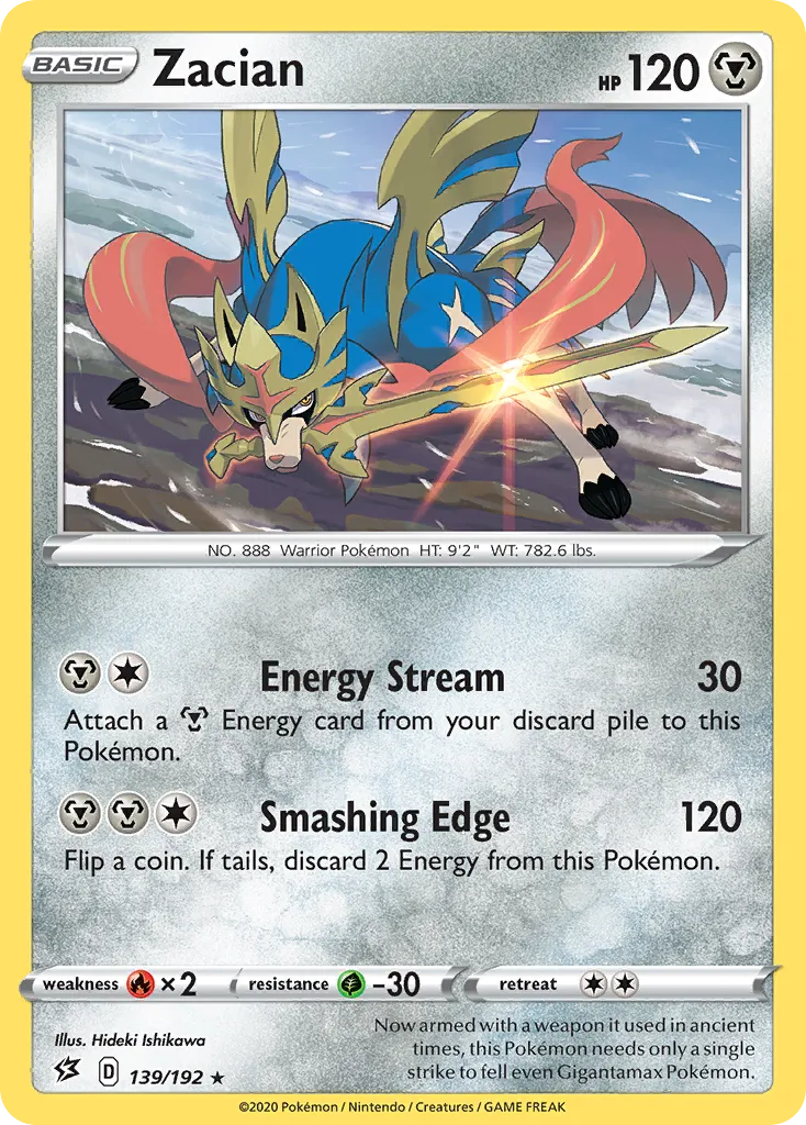 Zacian — SWSH02: Rebel Clash — Pokémon