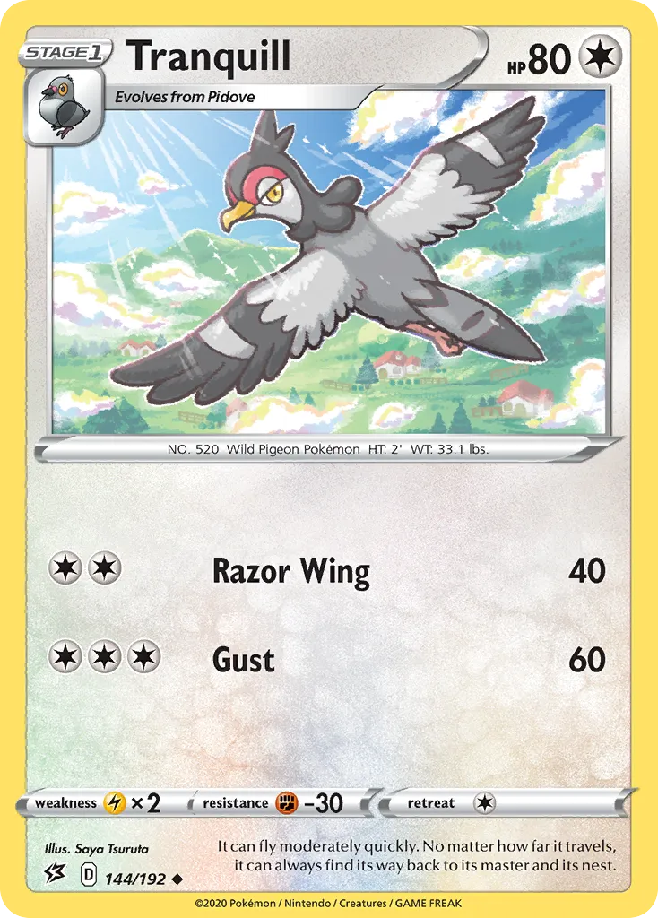 Tranquill — SWSH02: Rebel Clash — Pokemon