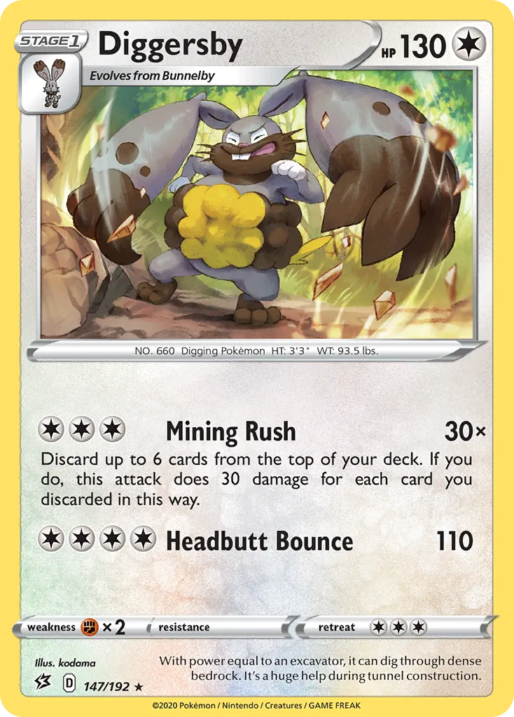 Diggersby — SWSH02: Rebel Clash — Pokémon