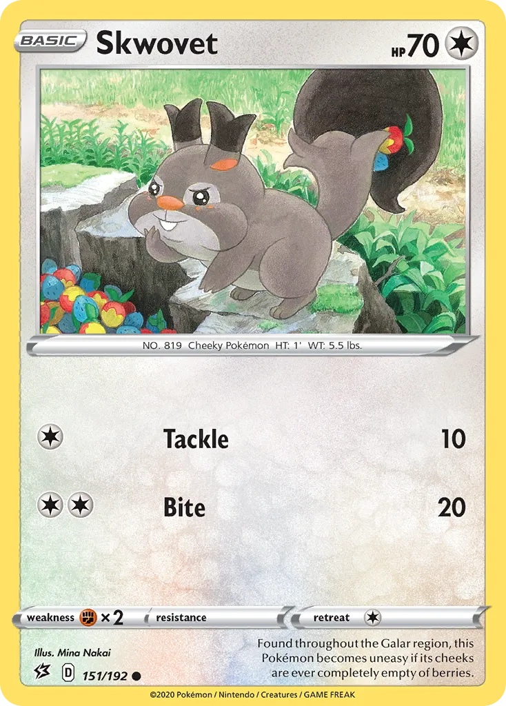 Skwovet — SWSH02: Rebel Clash — Pokémon