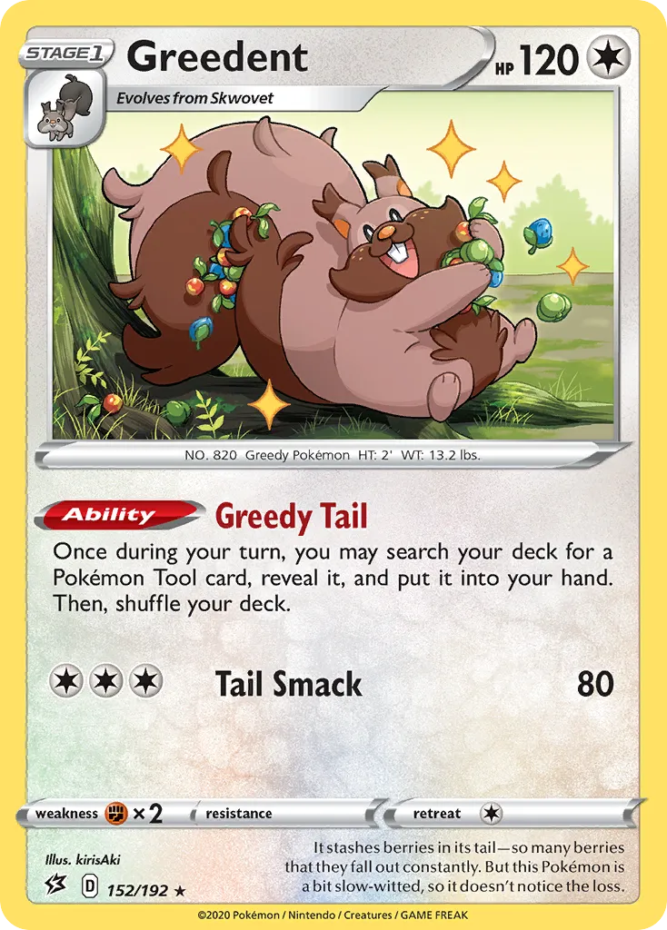 Greedent — SWSH02: Rebel Clash — Pokemon