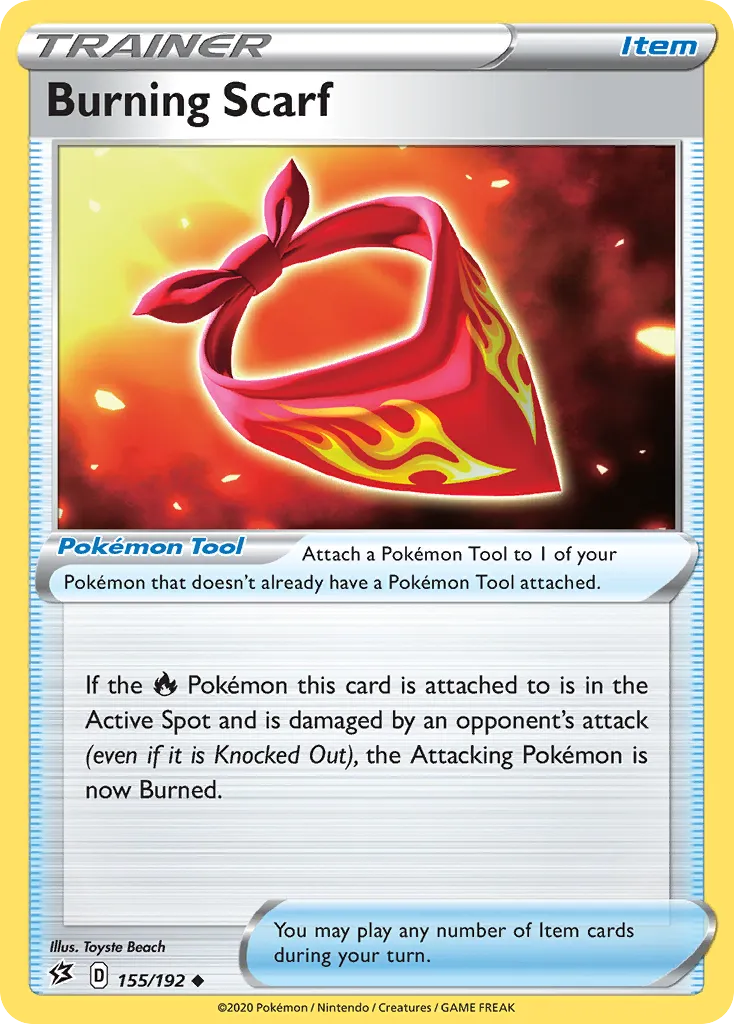 Burning Scarf — SWSH02: Rebel Clash — Pokémon