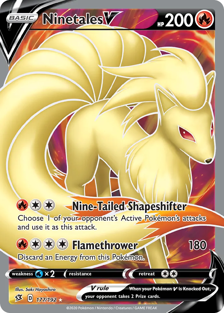 Ninetales V — SWSH02: Rebel Clash — Pokémon