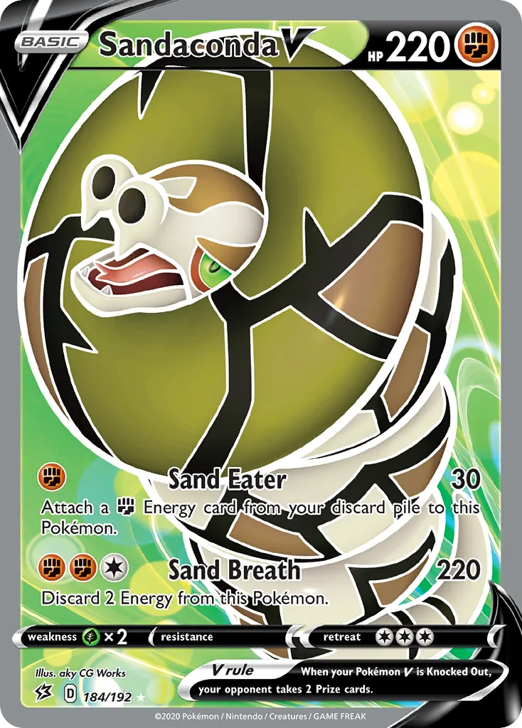 Dunaconda V — SWSH02: Rebel Clash — Pokemon