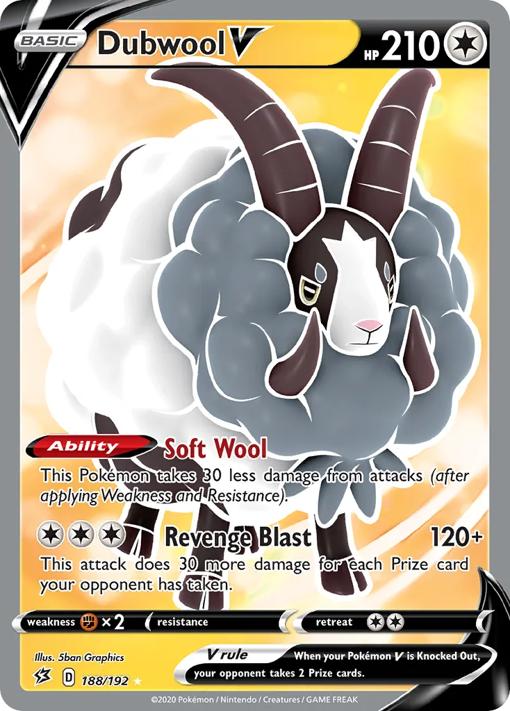 Dubwool V — SWSH02: Rebel Clash — Pokémon