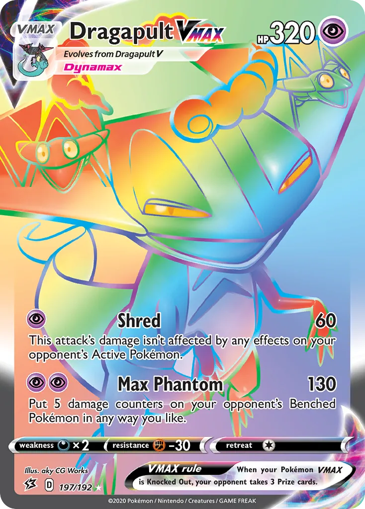 Dragapult VMAX from SWSH02: Rebel Clash - Pokemon