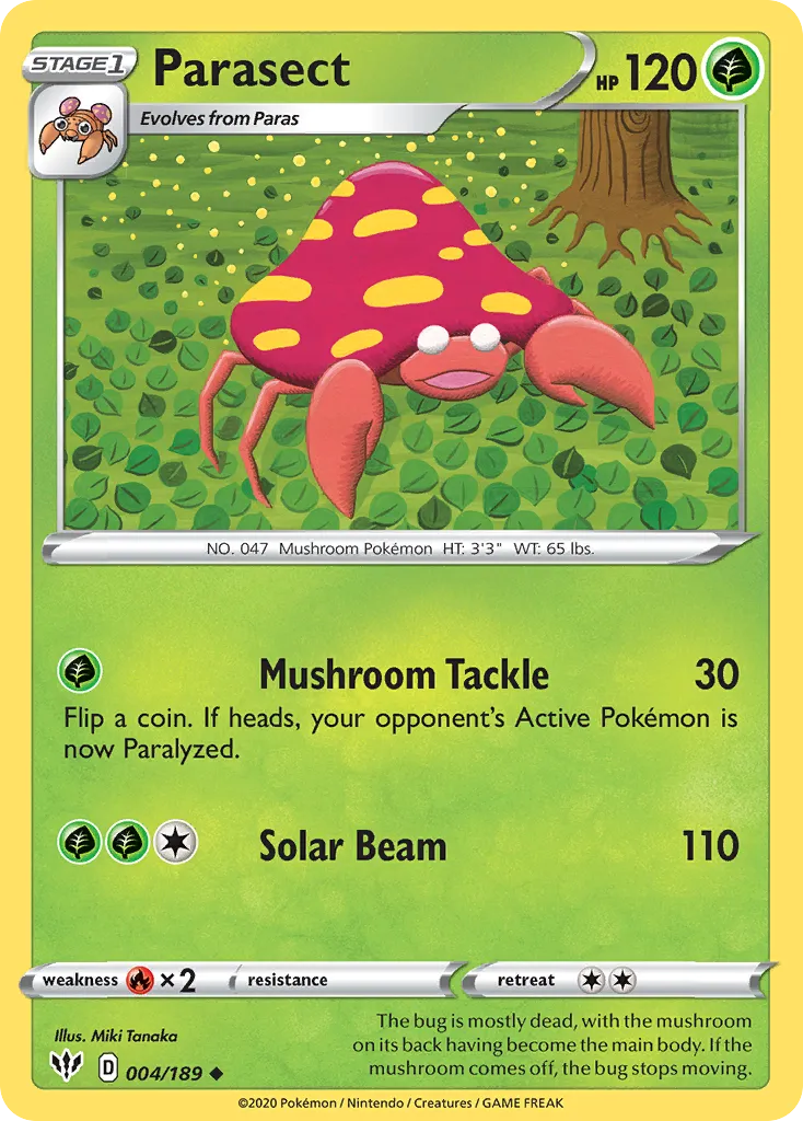 Parasect — SWSH03: Darkness Ablaze — Pokémon