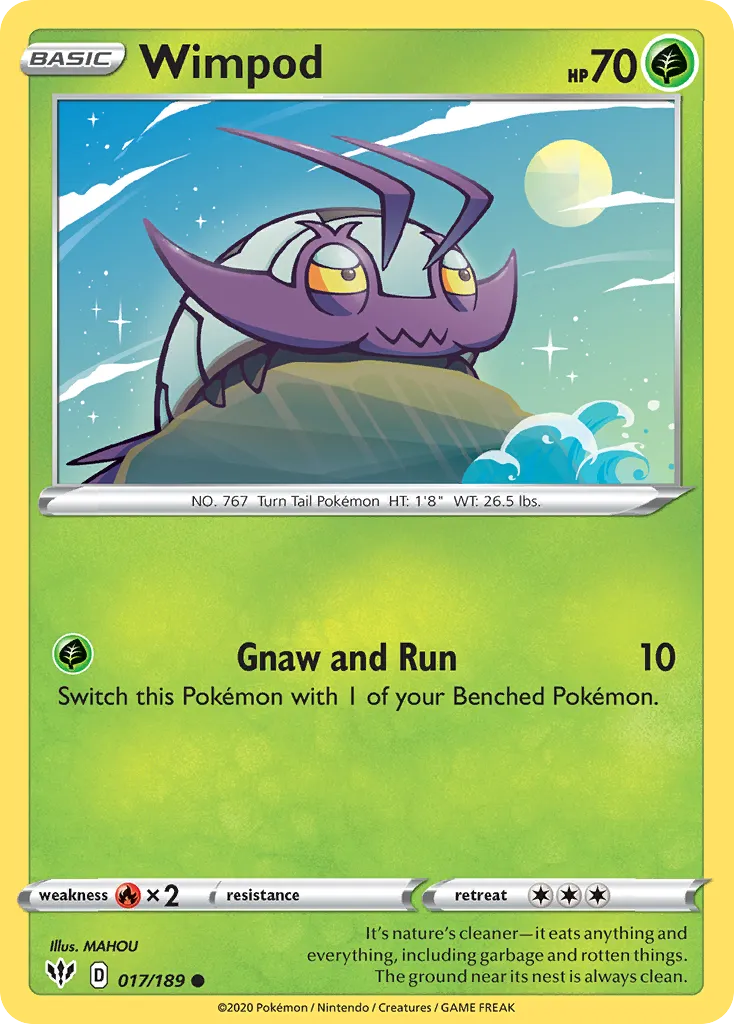 Wimpod — SWSH03: Darkness Ablaze — Pokémon