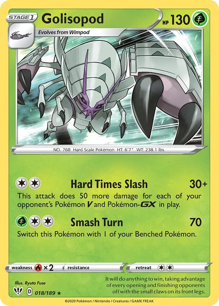 Golisopod — SWSH03: Darkness Ablaze — Pokémon