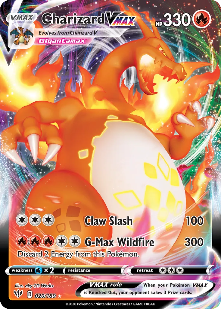 Charizard VMAX — SWSH03: Darkness Ablaze — Pokémon