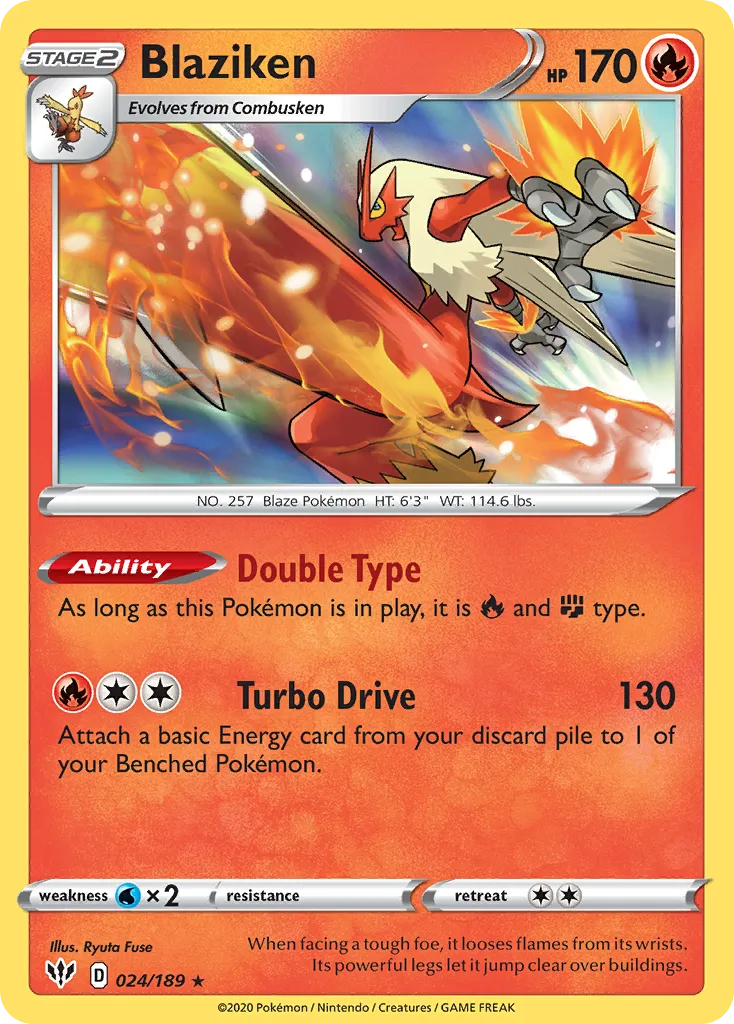 Blaziken — SWSH03: Darkness Ablaze — Pokemon