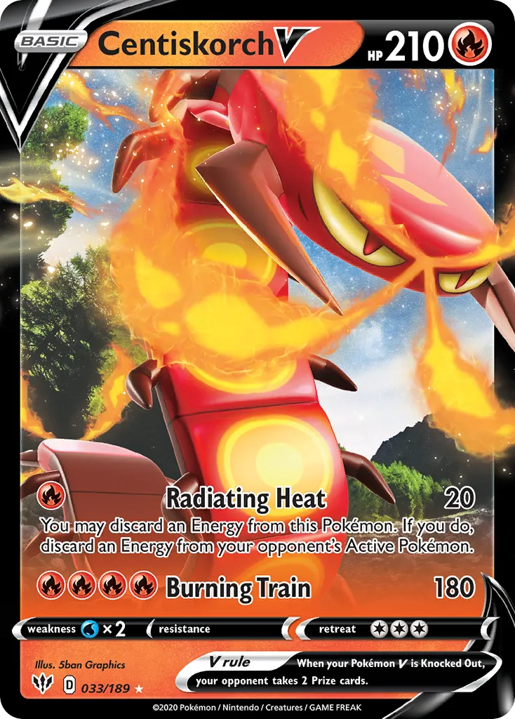 Centiskorch V — SWSH03: Darkness Ablaze — Pokémon