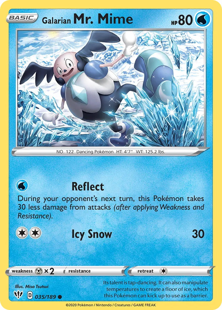 Galarian Mr. Mime — SWSH03: Darkness Ablaze — Pokémon