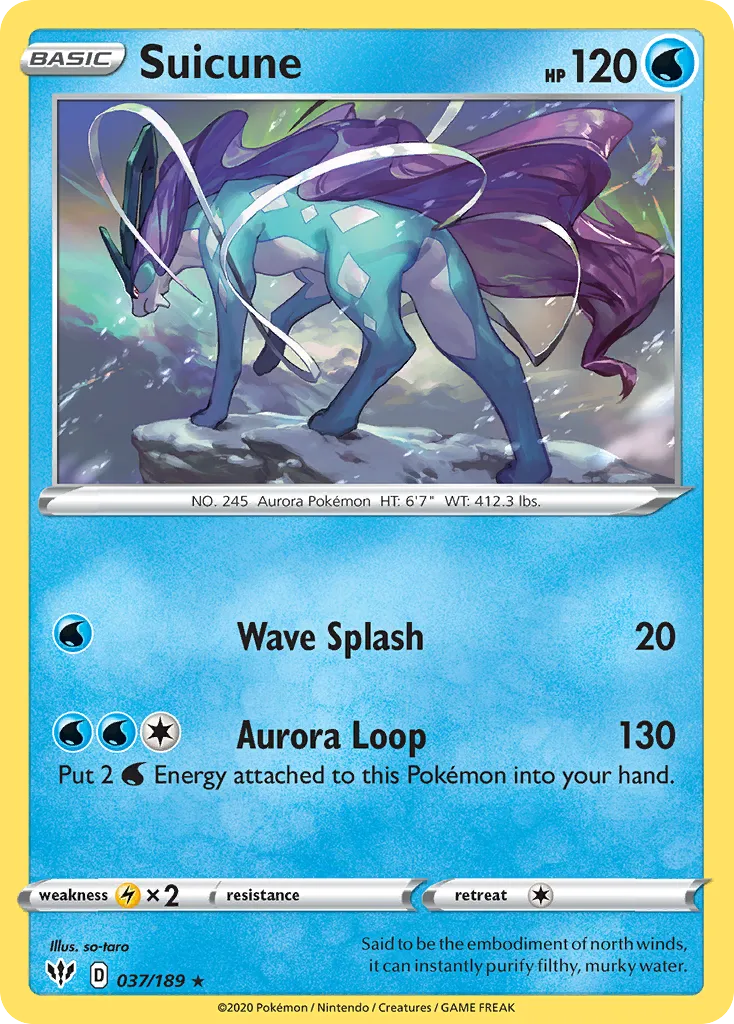 Suicune — SWSH03: Darkness Ablaze — Pokémon