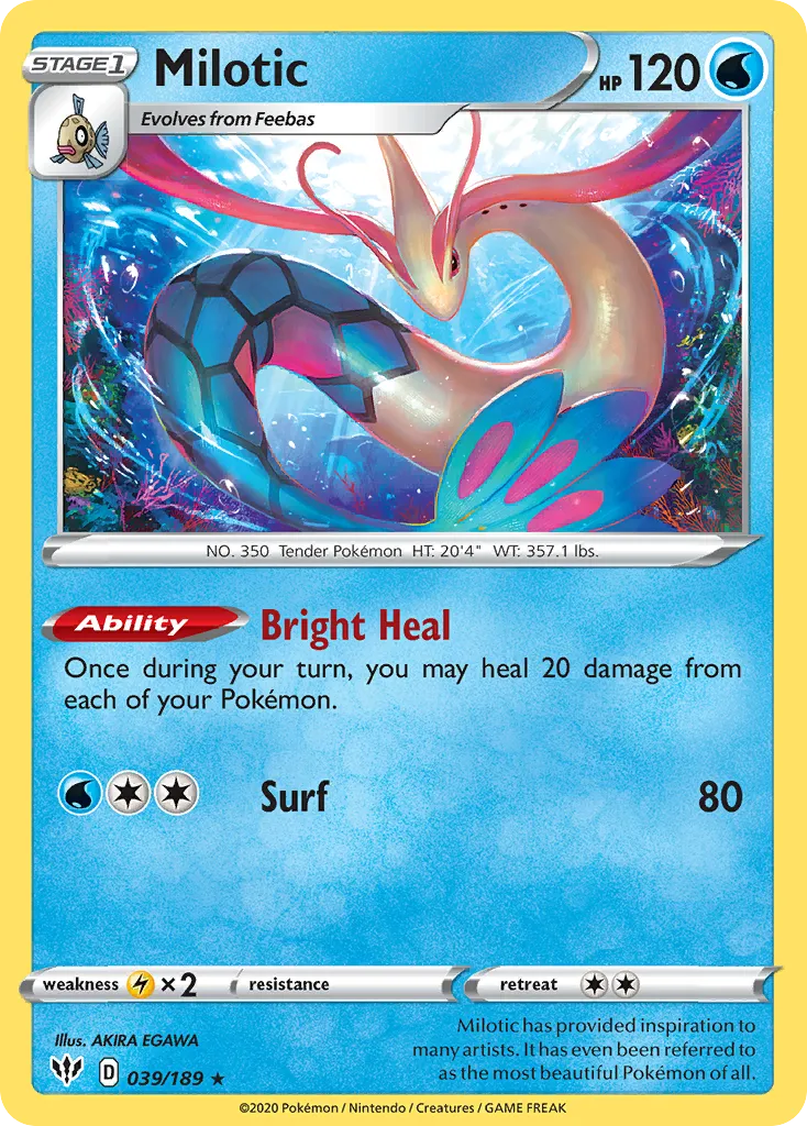 Milotic — SWSH03: Darkness Ablaze — Pokémon