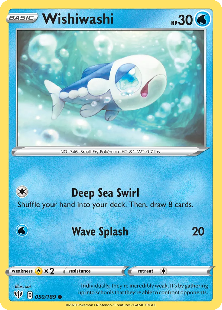 Wishiwashi — SWSH03: Darkness Ablaze — Pokémon