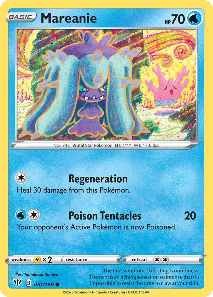 Mareanie — SWSH03: Darkness Ablaze — Pokémon