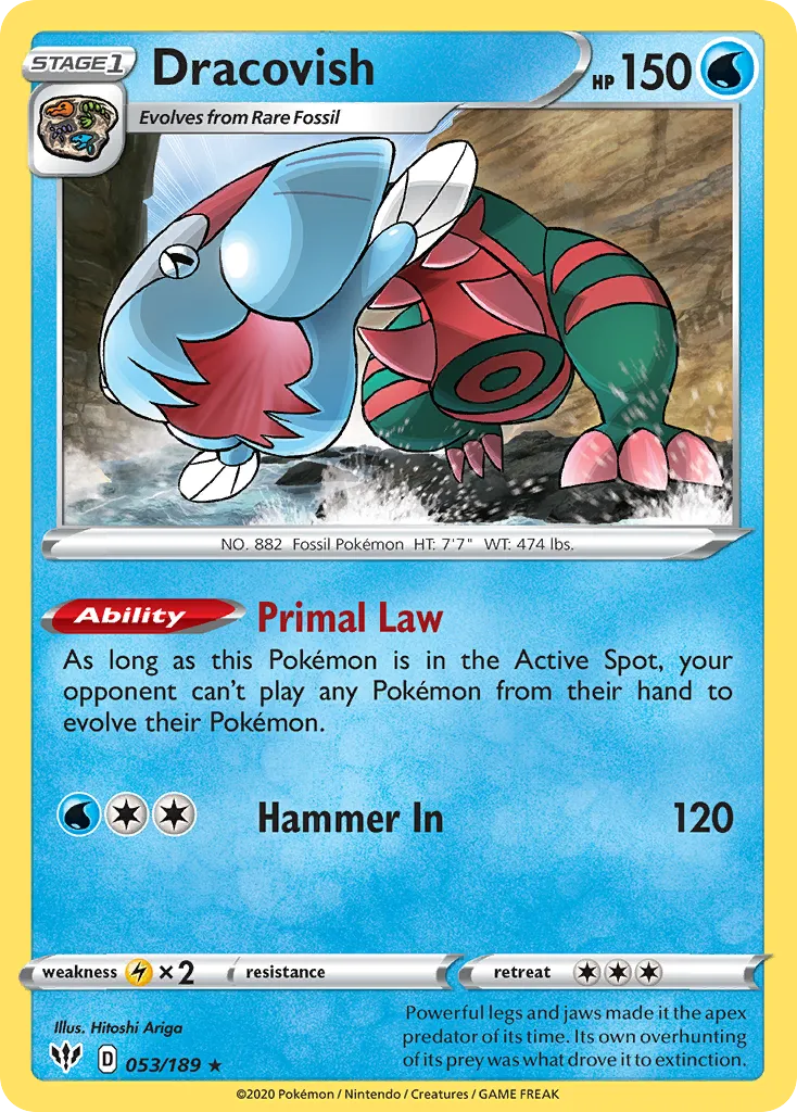 Dracovish — SWSH03: Darkness Ablaze — Pokémon