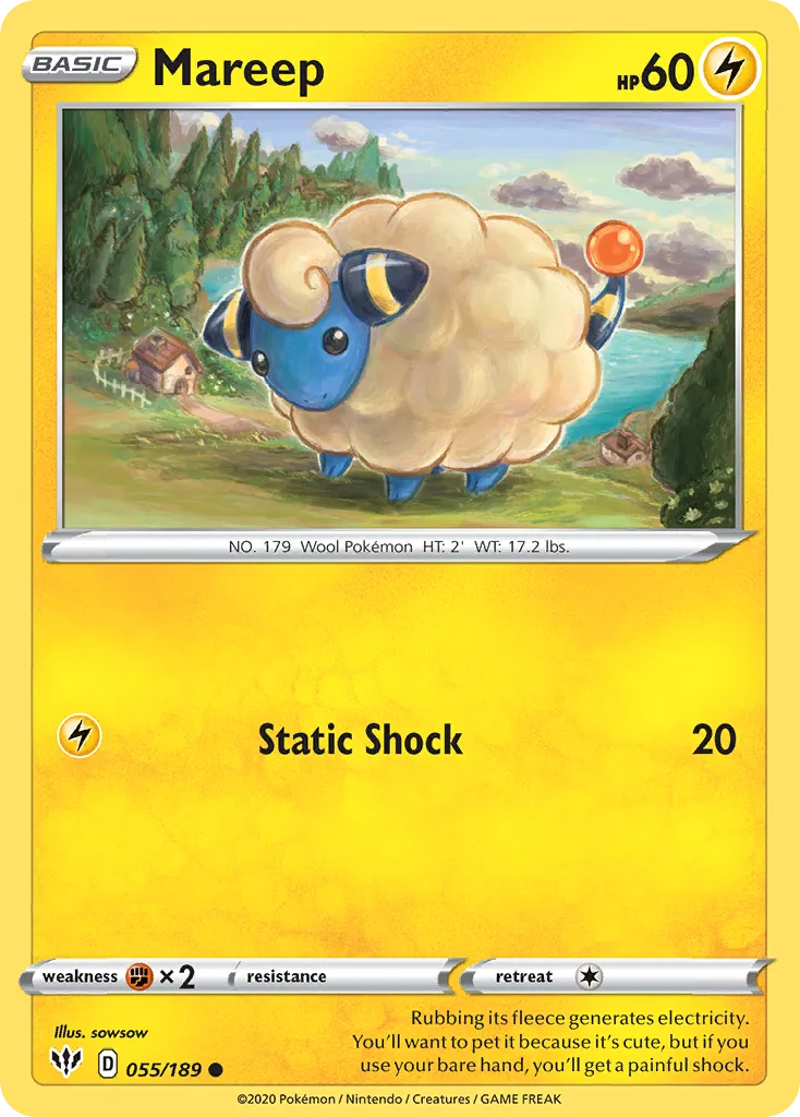 Mareep — SWSH03: Darkness Ablaze — Pokémon