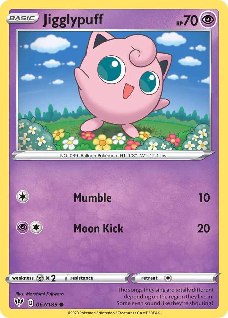 Jigglypuff — SWSH03: Darkness Ablaze — Pokémon