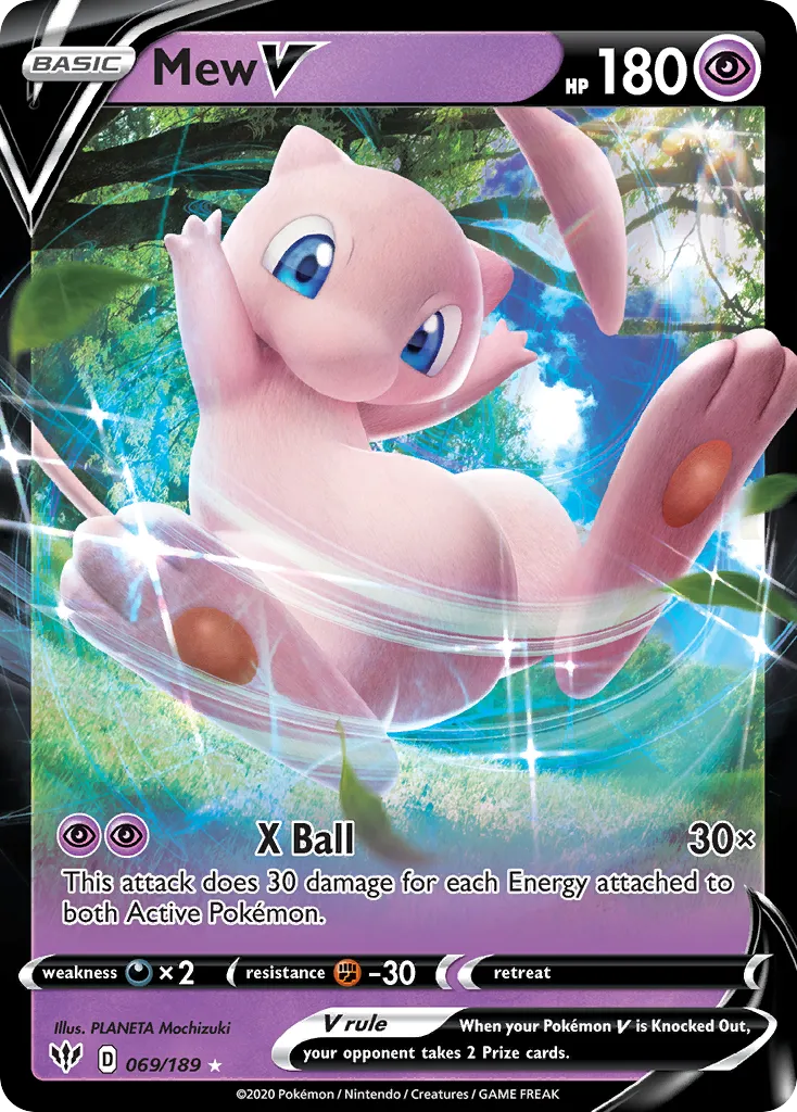 Mew V — SWSH03: Darkness Ablaze — Pokemon