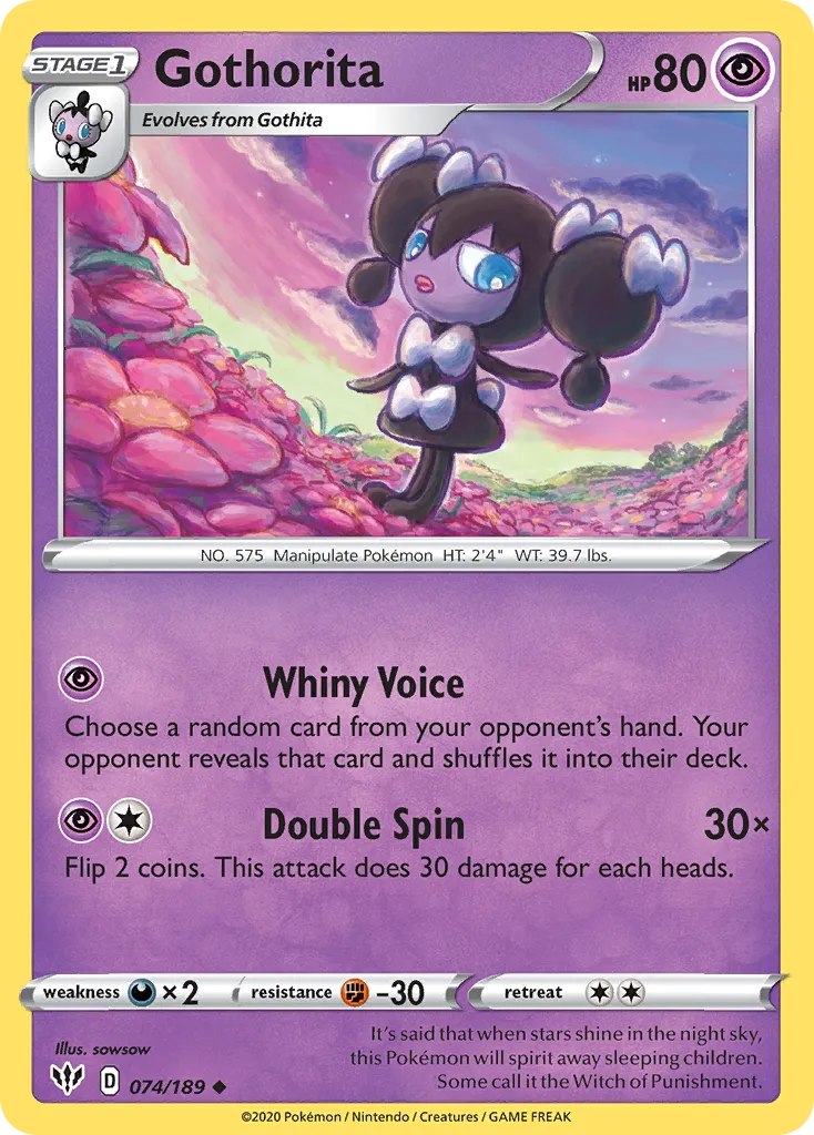 Gothorita — SWSH03: Darkness Ablaze — Pokemon