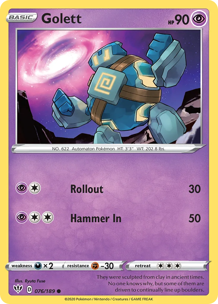 Golett — SWSH03: Darkness Ablaze — Pokémon