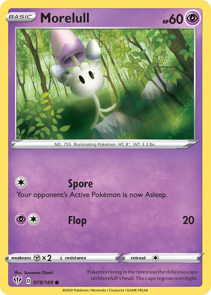 Morelull — SWSH03: Darkness Ablaze — Pokémon
