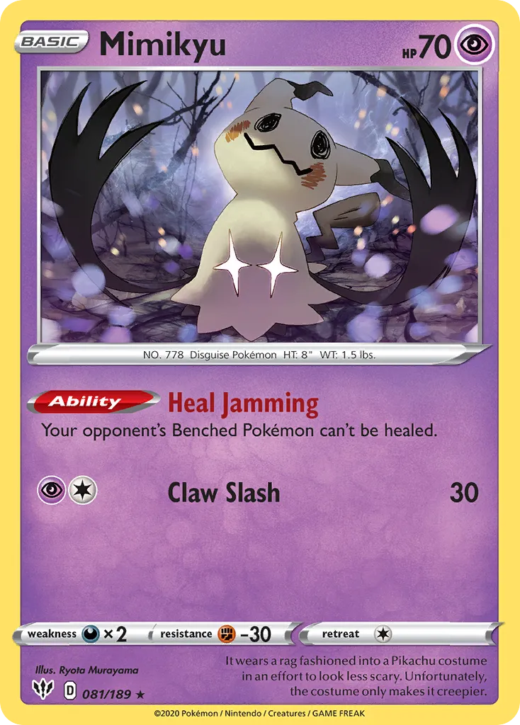 Mimikyu — SWSH03: Darkness Ablaze — Pokémon