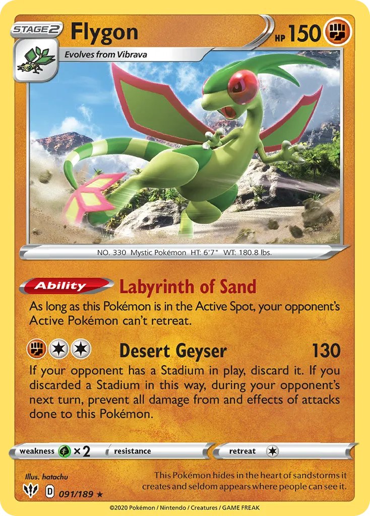 Flygon — SWSH03: Darkness Ablaze — Pokémon