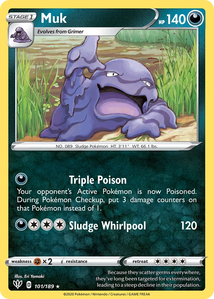 Muk — SWSH03: Darkness Ablaze — Pokemon