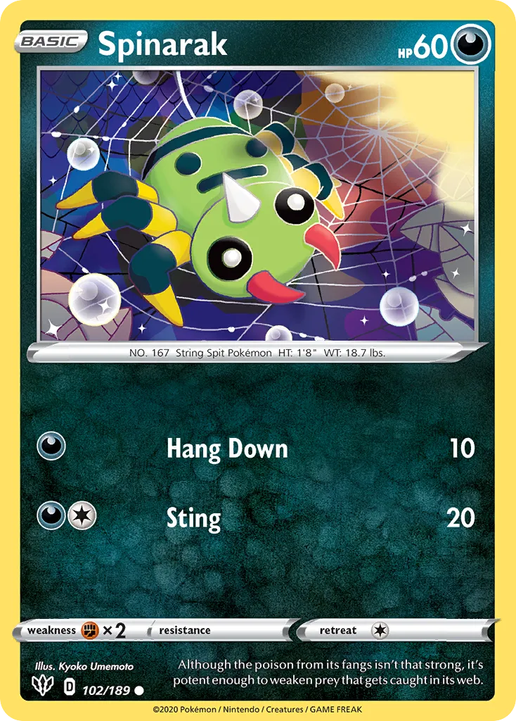 Spinarak — SWSH03: Darkness Ablaze — Pokémon