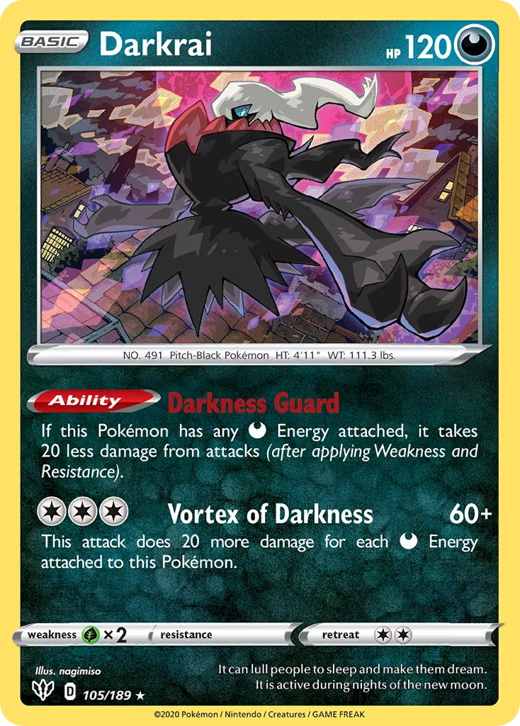 Darkrai — SWSH03: Darkness Ablaze — Pokémon