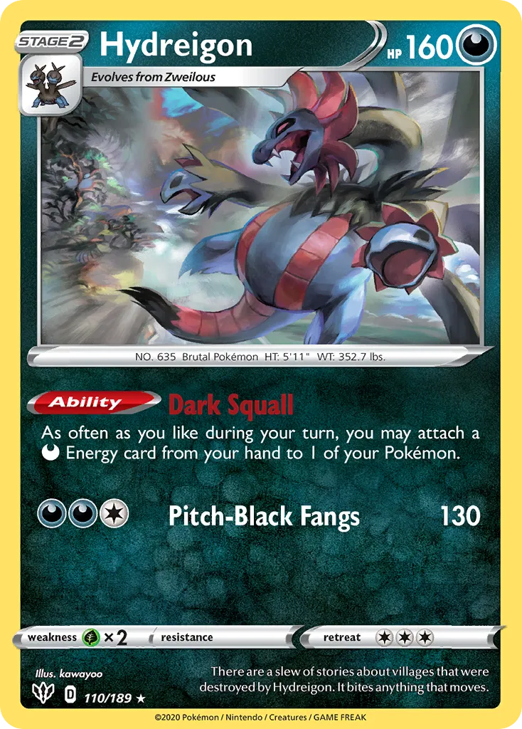 Hydreigon — SWSH03: Darkness Ablaze — Pokémon