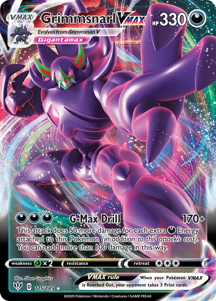 Grimmsnarl VMAX — SWSH03: Darkness Ablaze — Pokemon
