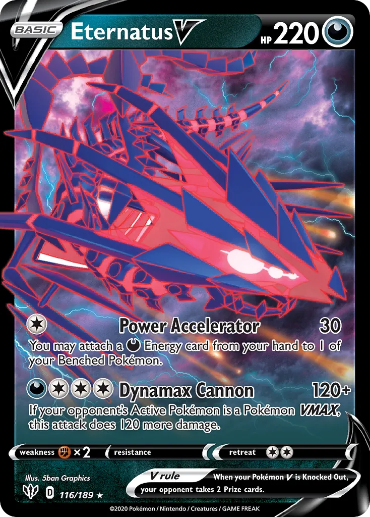 Eternatus V — SWSH03: Darkness Ablaze — Pokémon