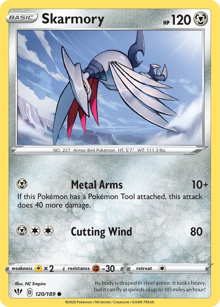 Skarmory — SWSH03: Darkness Ablaze — Pokémon