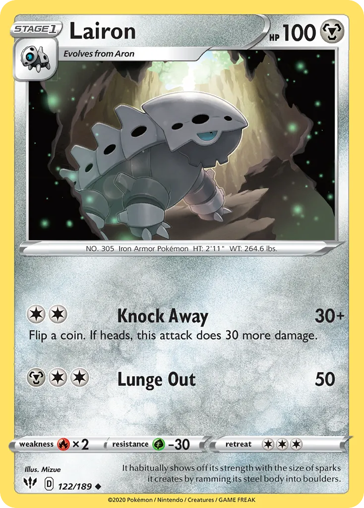 Lairon — SWSH03: Darkness Ablaze — Pokémon