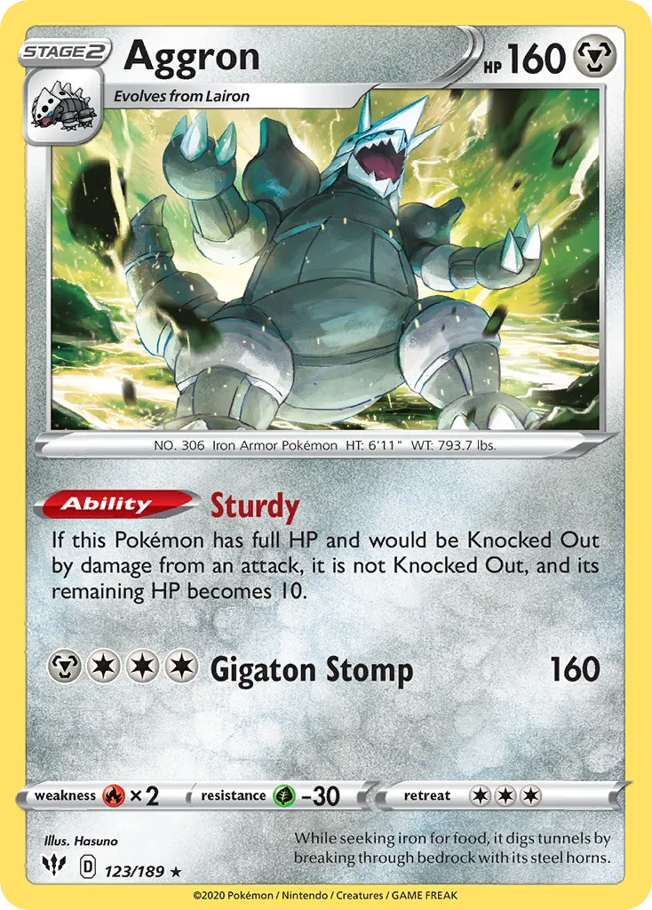 Aggron — SWSH03: Darkness Ablaze — Pokémon