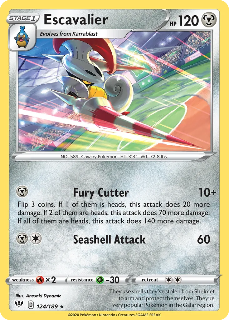 Escavalier — SWSH03: Darkness Ablaze — Pokémon