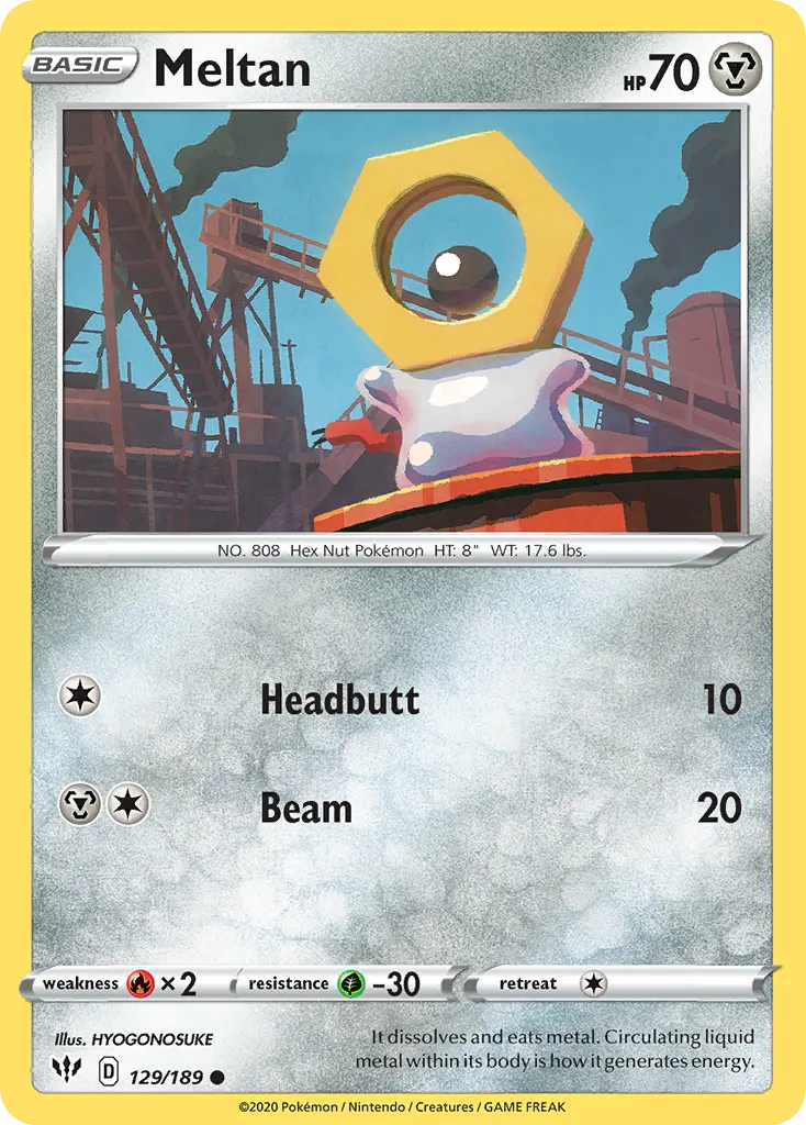 Meltan — SWSH03: Darkness Ablaze — Pokémon