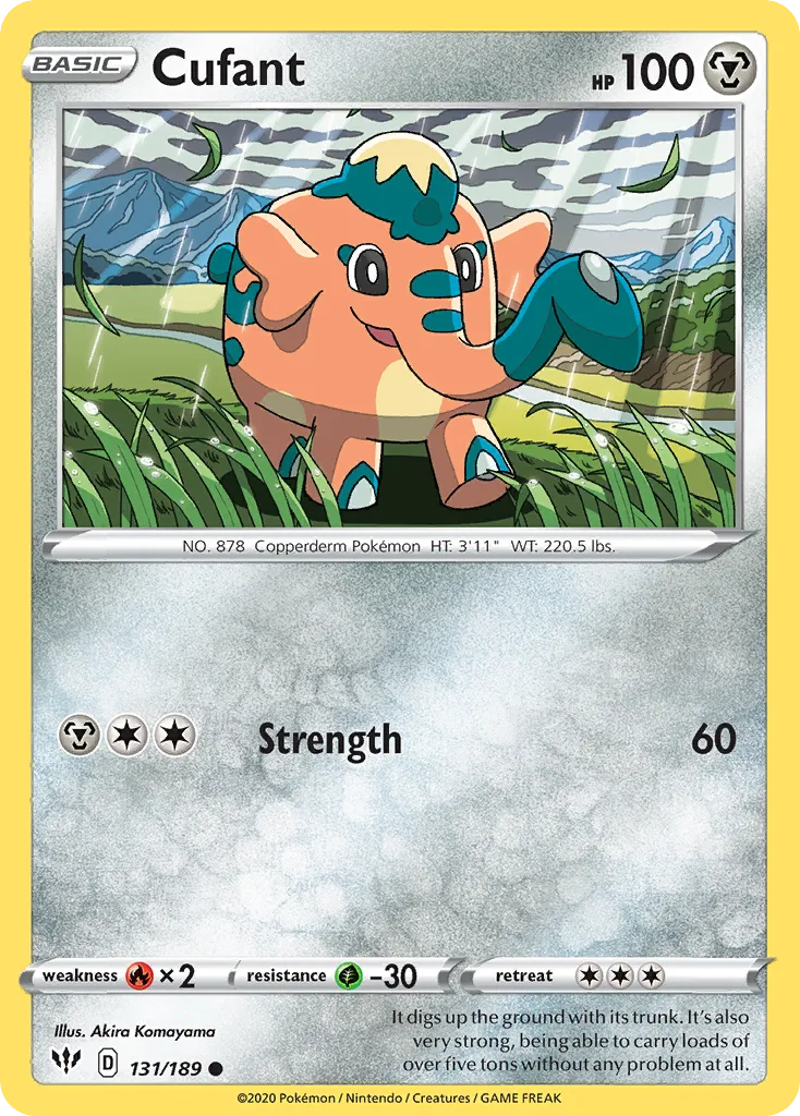 Cufant — SWSH03: Darkness Ablaze — Pokémon
