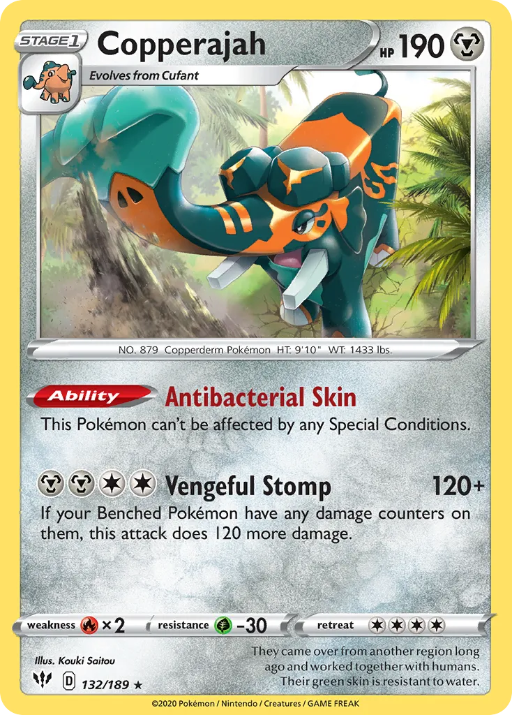Copperajah — SWSH03: Darkness Ablaze — Pokemon