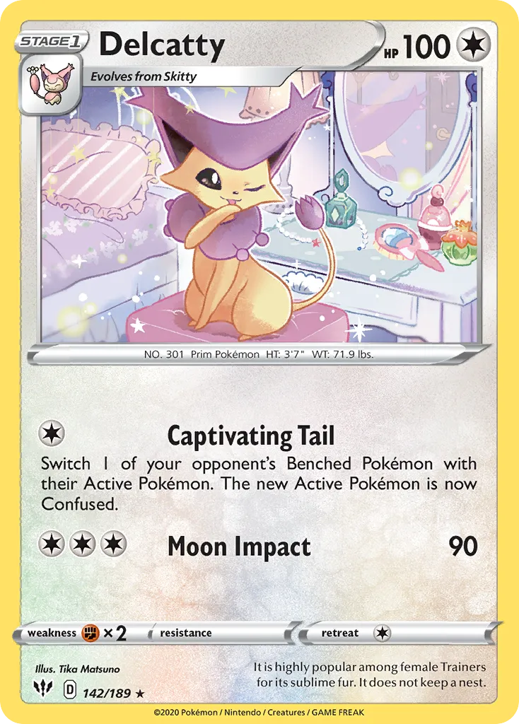 Delcatty — SWSH03: Darkness Ablaze — Pokémon