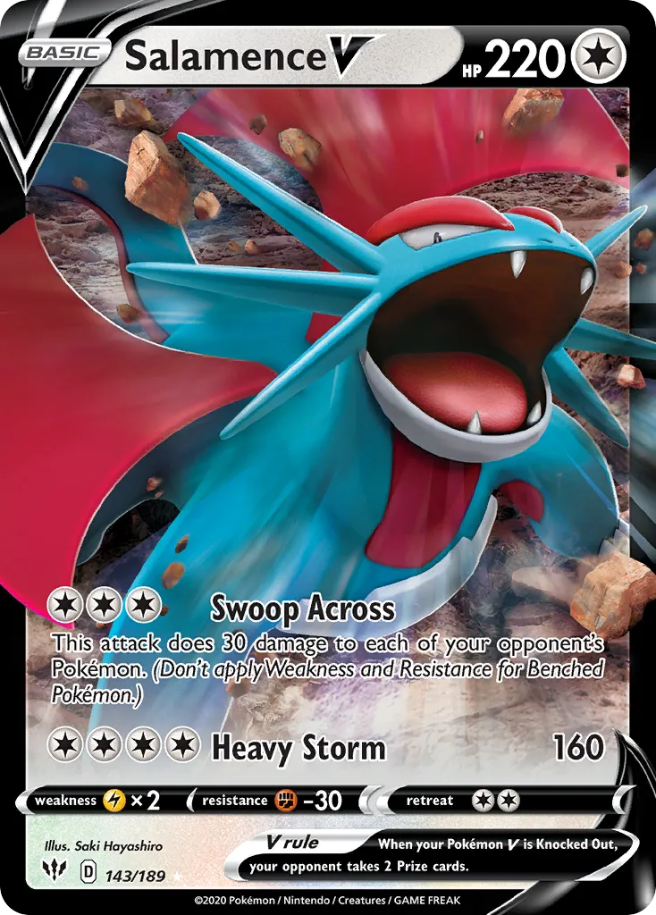 Salamence V — SWSH03: Darkness Ablaze — Pokemon